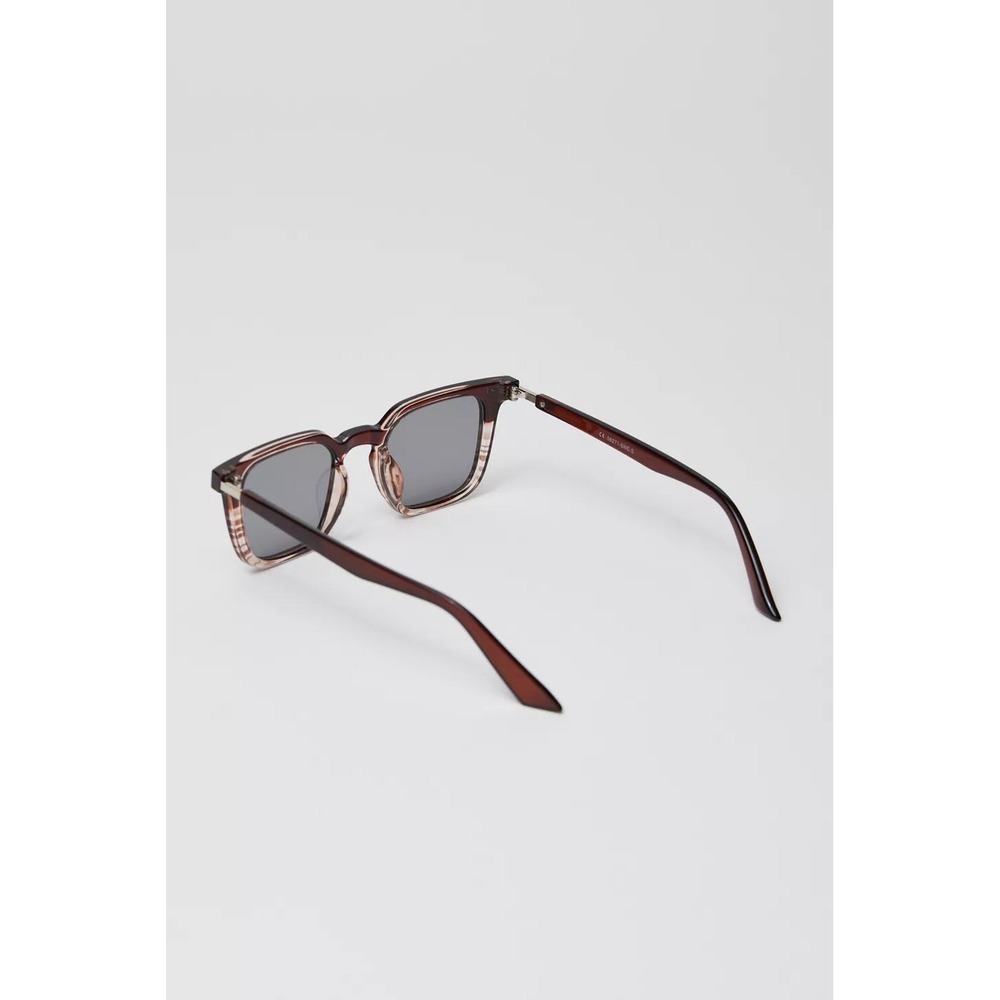 Urban Outfitters Highland Square Sunglasses Brown One Size Plastic Sunglasses - Picture 5 of 9